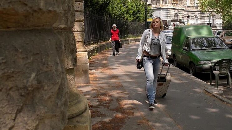 Stranger's Dick Makes Russian Angel Black Cum So Hard