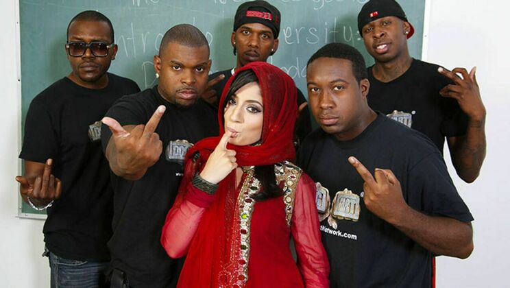 [BlacksonBlondes] - Nadia Ali's Shaved Pussy Gangbang - Rico Strong - Charlie Mac - Jon Jon - Nadia Ali - Jack Blaque