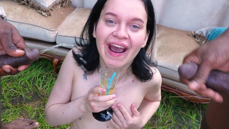 [ErikaKortiStudio] - First Time Interracial Double Penetration with Piss and Cum