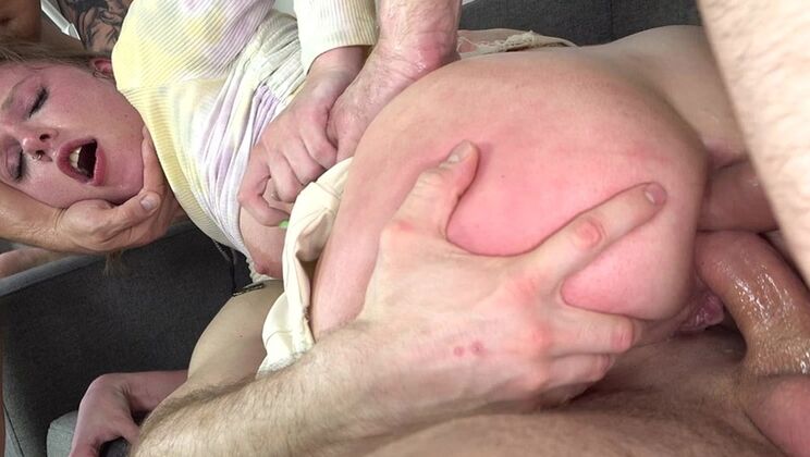 [VKStudio] - Stella Bliss Gets Triple Fucked in Her First Time Porn - Willy Regal - Pimpal Bill - Viper Tor - Stella Bliss