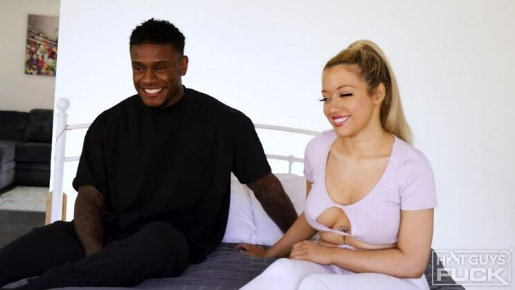 [HotGuysFuck] - Hairy Pussy Francesca Rossi Enjoys Big Ass Fuck with Calvin Beckham