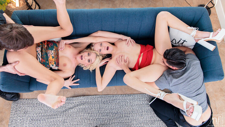 [NubileFilms] - Shaved and Ready for Action with Skyler Storm - Kenna James - Chad Alva - Skyler Storm - Tony Fontana