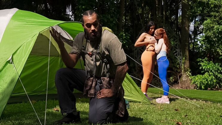 [CrazyCollegeGFs] - Doggystyle in the Woods: An Interracial Cheat - Amy Quinn - James Angel - Roxie Sinner