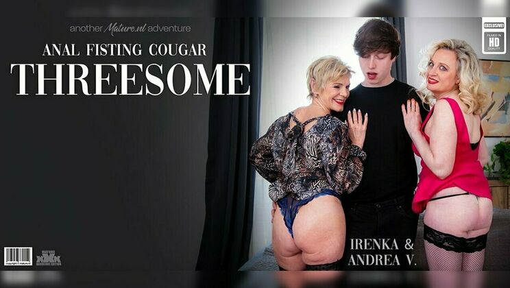 [Mature.nl] - Horny Granny Irenka and Friends in a Wild Threesome