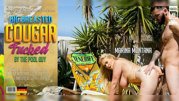Older and Bolder: Marina Montana's Poolside Sexcapade