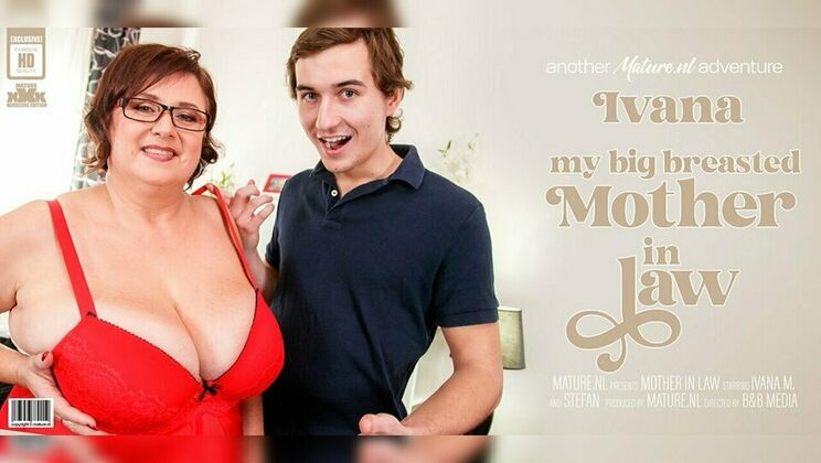 Big Tit MILF Ivana fucks Young Boyfriend Stefan