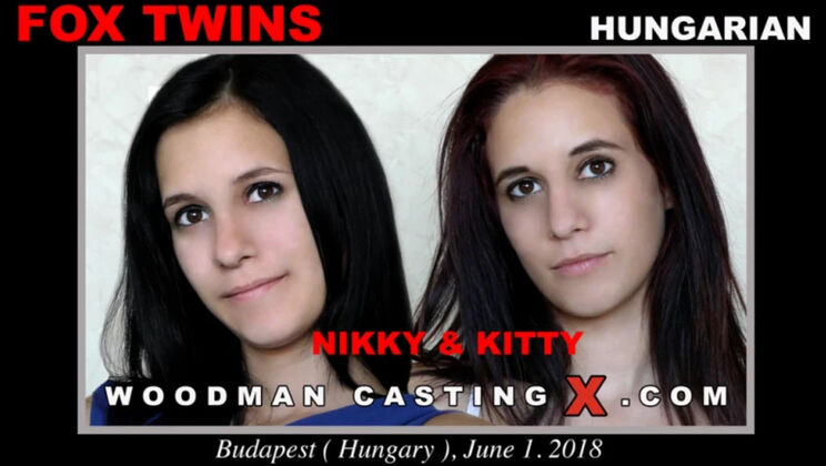 [WoodmanCasting] - Double Trouble Fuck with Fox Twins - Fox Twins