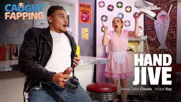 [CaughtFapping] - Cum on My Face, Secretary - Anna Claire Clouds - Victor Ray