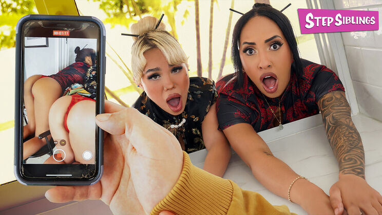 Stuck and Fucked with Petite Stepsister