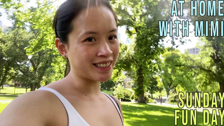 [GirlsOutWest] - Sunday Fun Day with Mimi P: An Asian Babe's Solo Delight - Mimi P