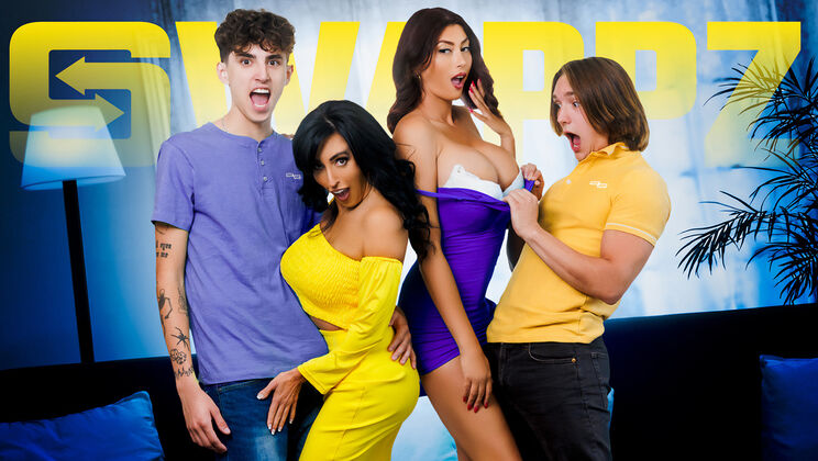 [MomSwap] - Brunette Latina MILFs Play Twisted Games