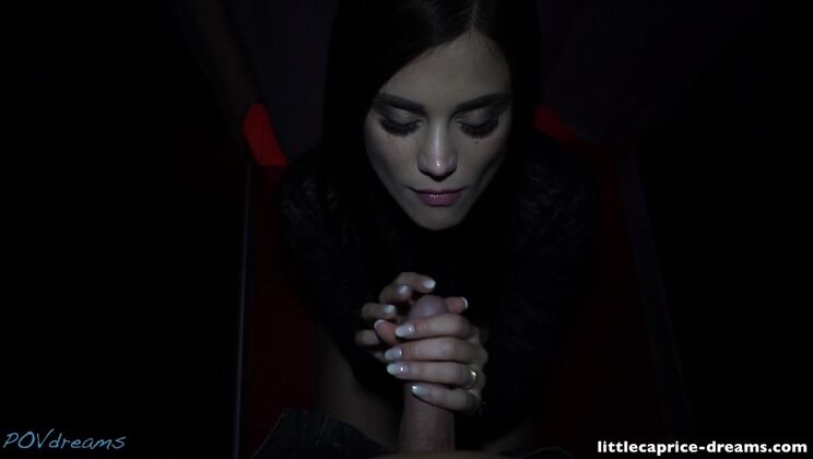 Blowjob Queen LittleCaprice at the Expo