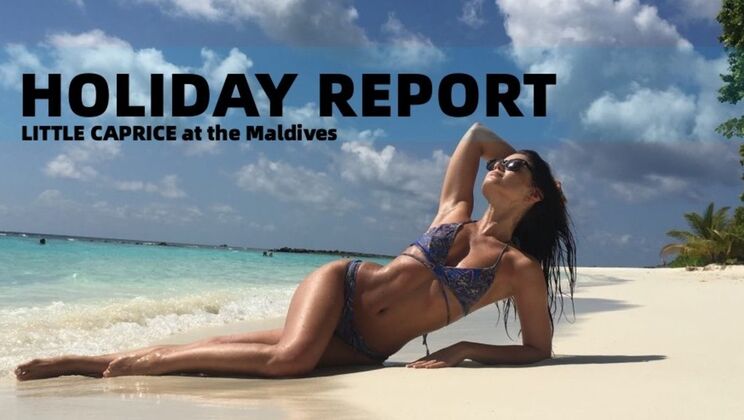 Marcello Bravo and LittleCaprice in Maldives Paradise