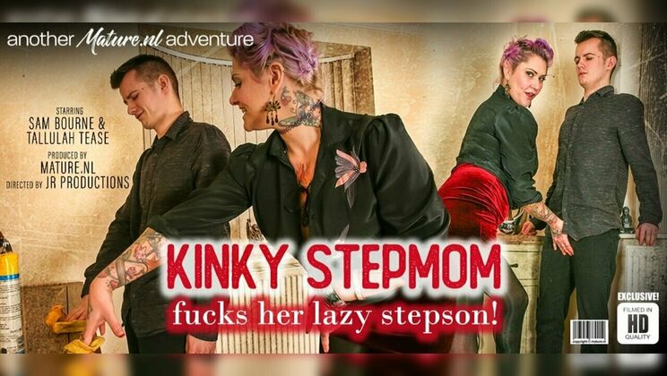 [Mature.nl] - Shaved Pussy Stepmon Fucks Stepson - Sam Bourne - Tallulah Tease (EU)