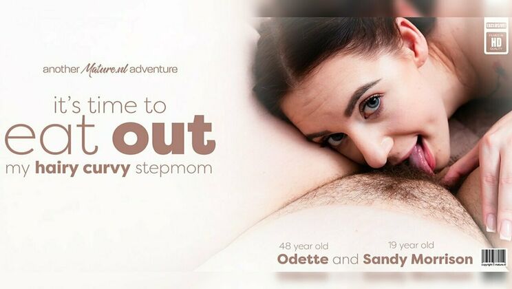 Lesbian Mature Odette and Sandy Share a Hairy Pussy and Ass Licking Experience