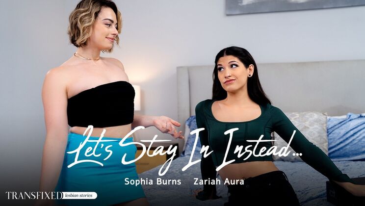 [Transfixed] - Natural Tits and Big Ass: Sophia Burns & Zariah Aura in a Cum-Filled Home Session - Sophia Burns - Zariah Aura