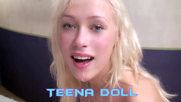 [WakeupnFuck] - Young Blonde Teena Doll with Piercing Gets Anal Creampie - Teena Doll
