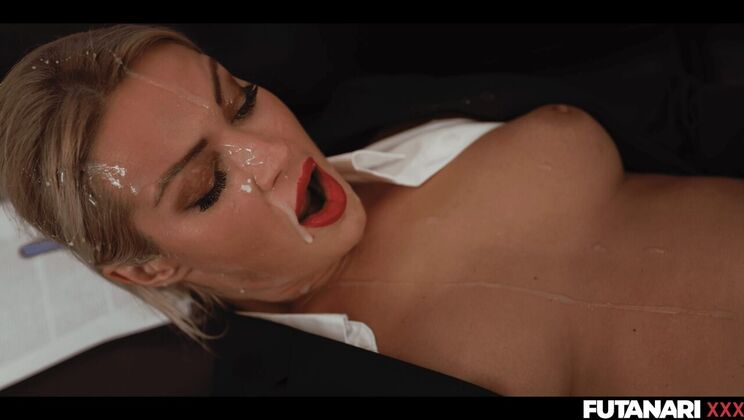 [FutanariXXX] - Cherry Kiss as a Naughty Businesswoman Masturbating - Cherry Kiss