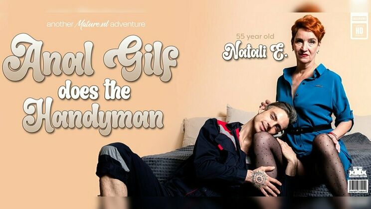 [Mature.nl] - Naughty GILF Natali E. Loves Cum on Tits and Anal with Young Man - Willy Regal - Natali E.