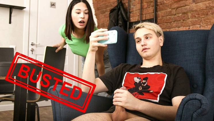 [ClubSweethearts] - Roxy Muray Surprises Me Watching Porn - Shaved Brunette with Natural Tits