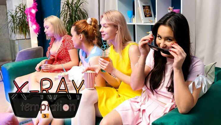 [ClubSweethearts] - X-Ray Temptation 3: Short Hair Babes Fingering and Licking Pussy in Socks