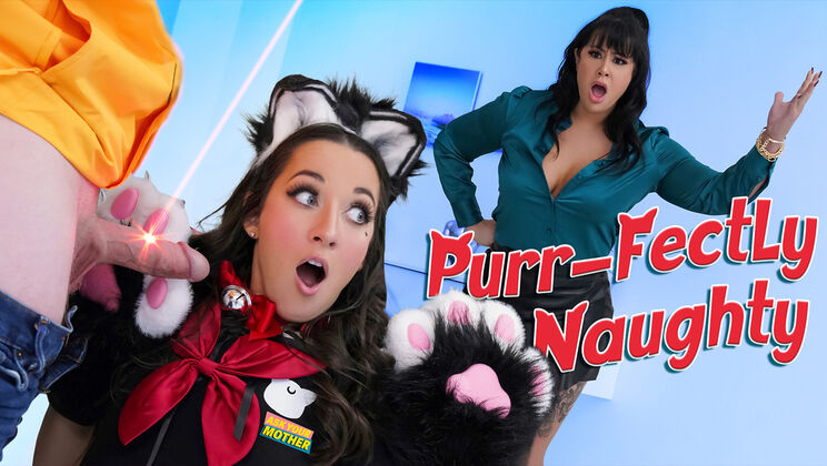 Taboo Family Fun: Stepmom Fucks Neko Girl and Stepson Together