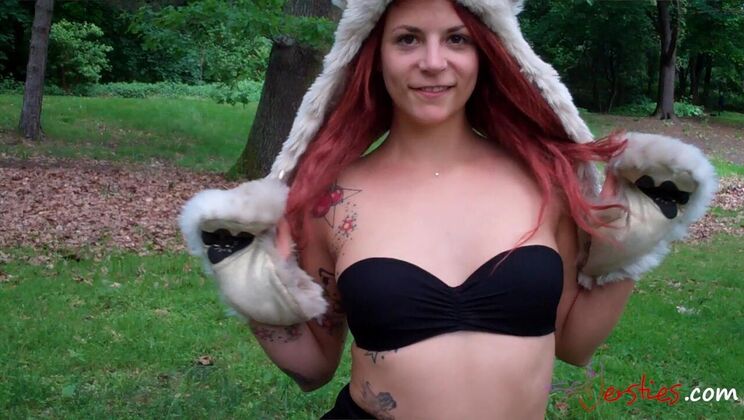 [Ersties] - Lesbian Massage & Kissing - Minka & Krissi Outdoor Fun - Minka (Ersties) - Krissi (Ersties)