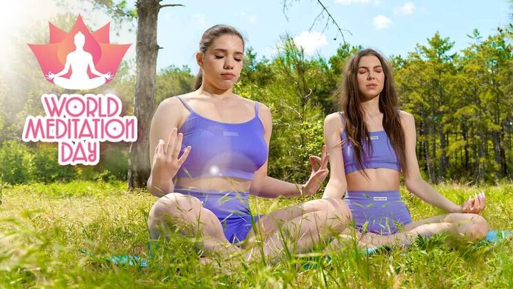 European Babes Alice Xo & Molly Kit Celebrate World Meditation Day with Sex