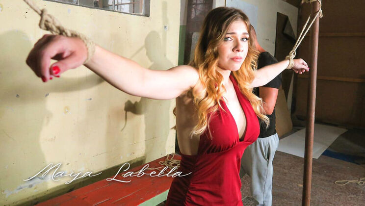 [Submissed] - Big Tits Blonde Maya Labella Gags - Maya Labella