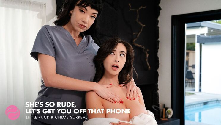 [FantasyMassage] - Rude and Naughty: Get Your Hands Off That Phone - Little Puck - Chloe Surreal