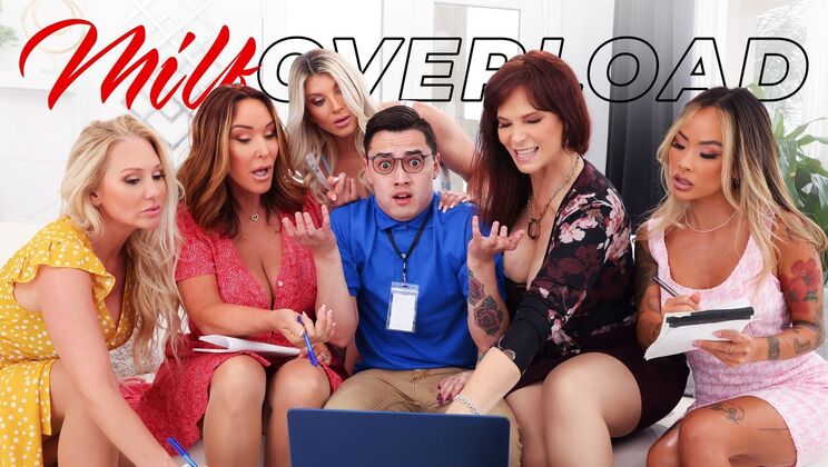 [MILFOverload] - Shaved Pussy to Mouth Action in Gangbang - Syren De Mer - Alexis Malone - Juan Loco - Rachel Steele - Linda Lan - Taylor Wild