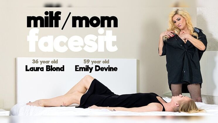 [Mature.nl] - Mature Fetish Lesbian Action: Two Hot Moms and Face Sitting - Emily Devine - Laura Blond
