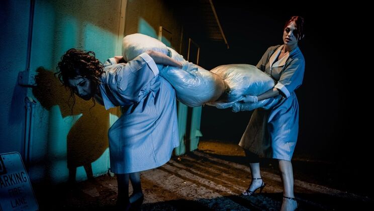 [DigitalPlayground] - Lesbian Hotel Night: Tattoo Piercing Babes in Thong & High Heels Sex - Elena Koshka - Molly Stewart