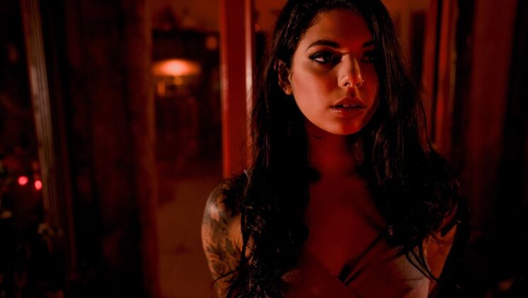 [DigitalPlayground] - Spanking and Kissing in Lesbian Halloween Horror Fantasy - Gina Valentina - Romi Rain