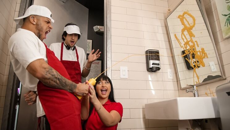 [RKPrime] - Restaurant Work Fantasy - Big Ass Employee Gets Fucked Sideways - Mike Ox - Aleksa Mink