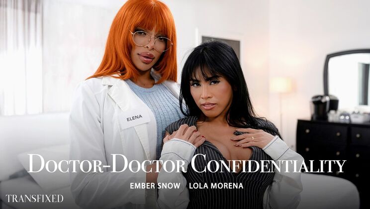 [Transfixed] - Trans Doctor Fucks Female Deep Throat - Ember Snow - Lola Morena