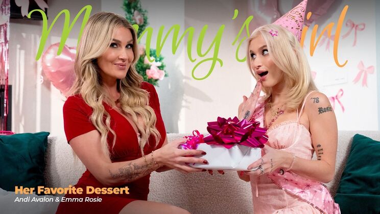 [Girlsway] - Skinny Petite Teen Girl Gets Her Dessert From Stepmom - Emma Rosie - Andi Avalon