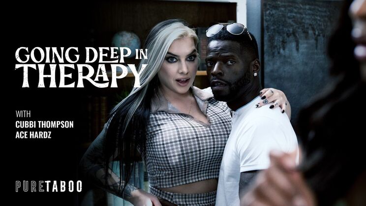 [PureTaboo] - Therapist Takes Cum On Face After Deep Throat Ball Play - Ace Hardz - Cubbi Thompson