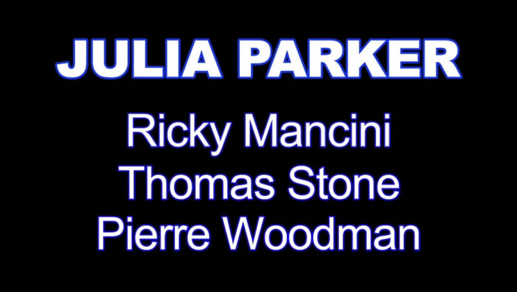 Julia Parker with Beautiful Eyes Gets Spanked and Anal DP