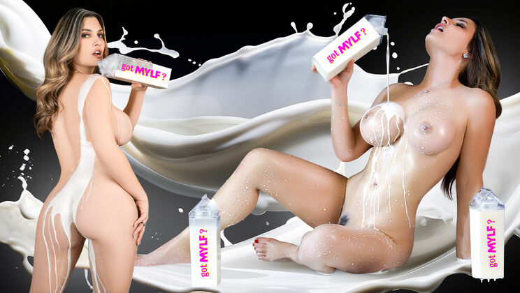 Krystal Sparks in Thong Gets a Milky Cum Bath