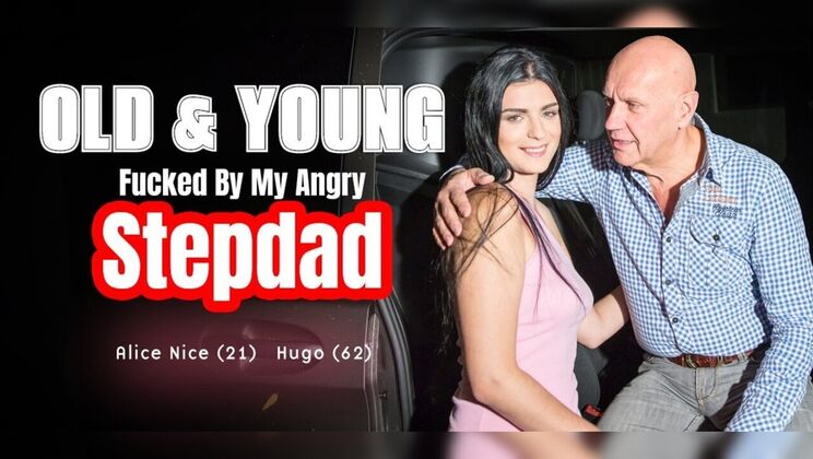 Lucky 62-Year-Old Eats Teen Pussy After Car Trouble