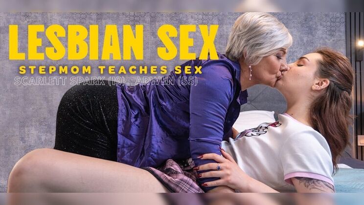 Mature Arwen Teaches Teen Scarlett Spark How to Make a Girl Cum