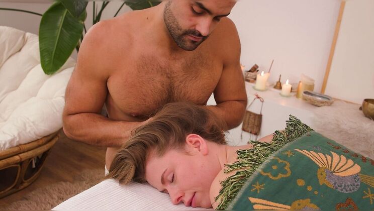 Oiled Foot Massage Leads to Kissing and Oral for Gus and Samantha J