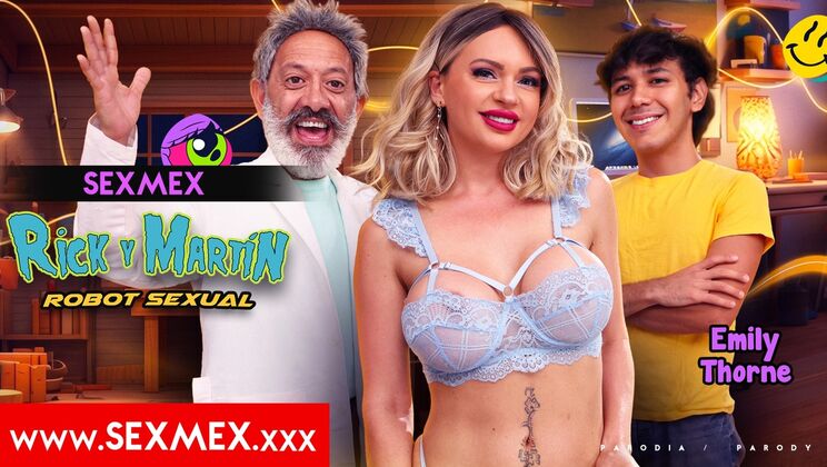 Big Tits Emily Thorne Sucks Robot Dick - Creampie Finish