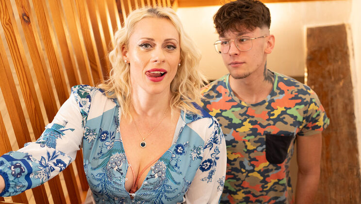 Czech Mature Brittany Bardot Sucks Son's Friend Dry