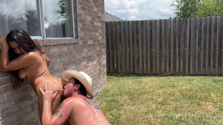 Backyard Rodeo Alexa Zach Brown Hair Long Hair Kissing