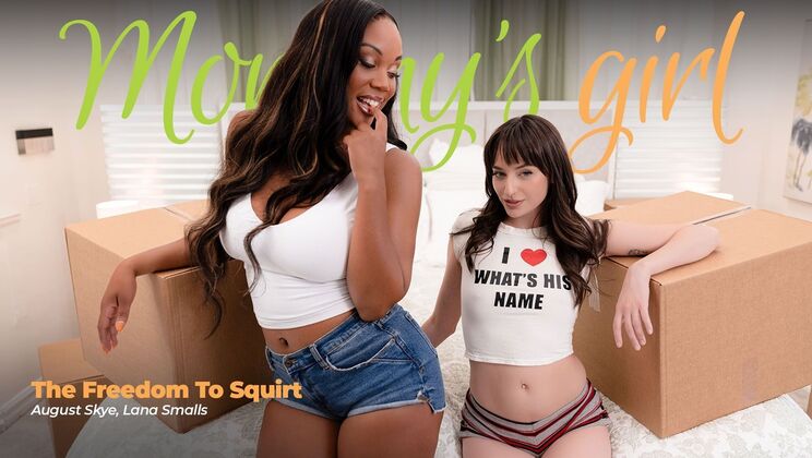 Squirt Freedom: August Skye & Lana Smalls in Hot Lesbian Action