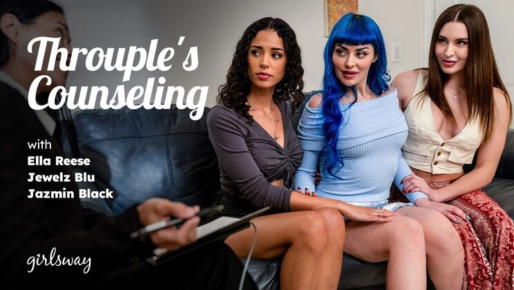 Interracial Throuple Fucks Counselor