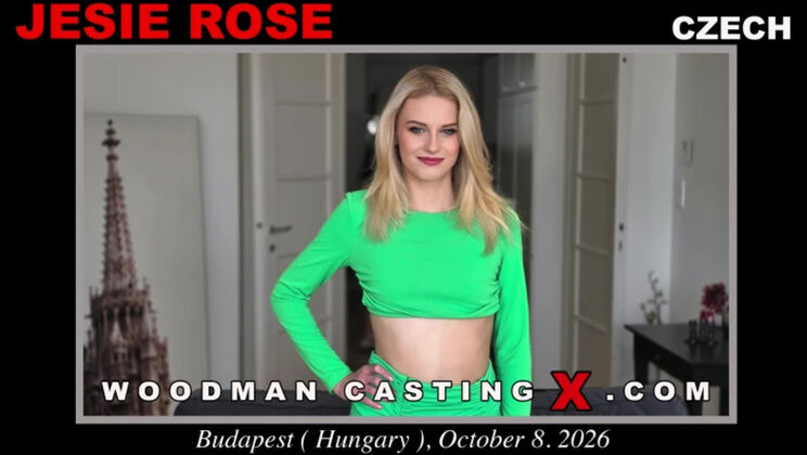 Hot blonde Jesie Rose in casting