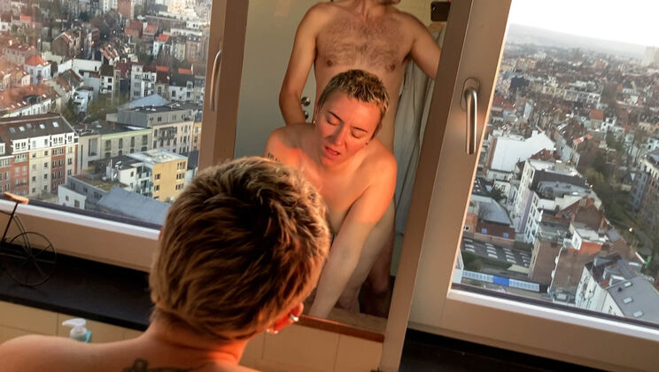 Hans Fucks Ceci POV Doggy Style With A View